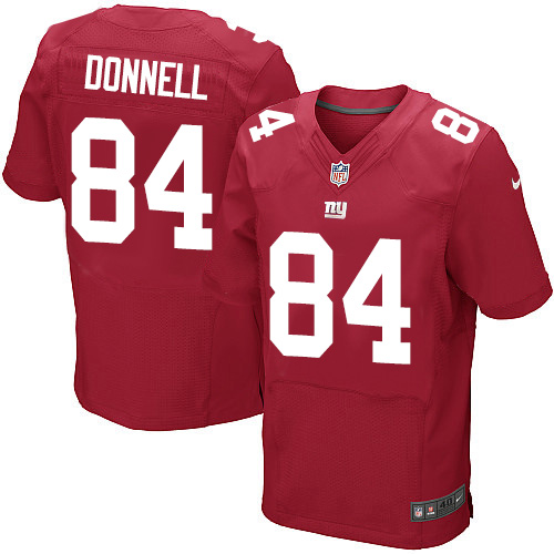 Men's Elite Larry Donnell Nike Jersey Red Alternate - #84 NFL New York Giants